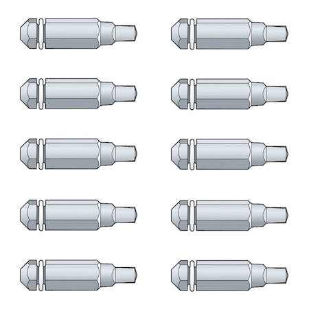 Quikdrive No. 2 Square Driver Bit Pack BIT2S-RC10